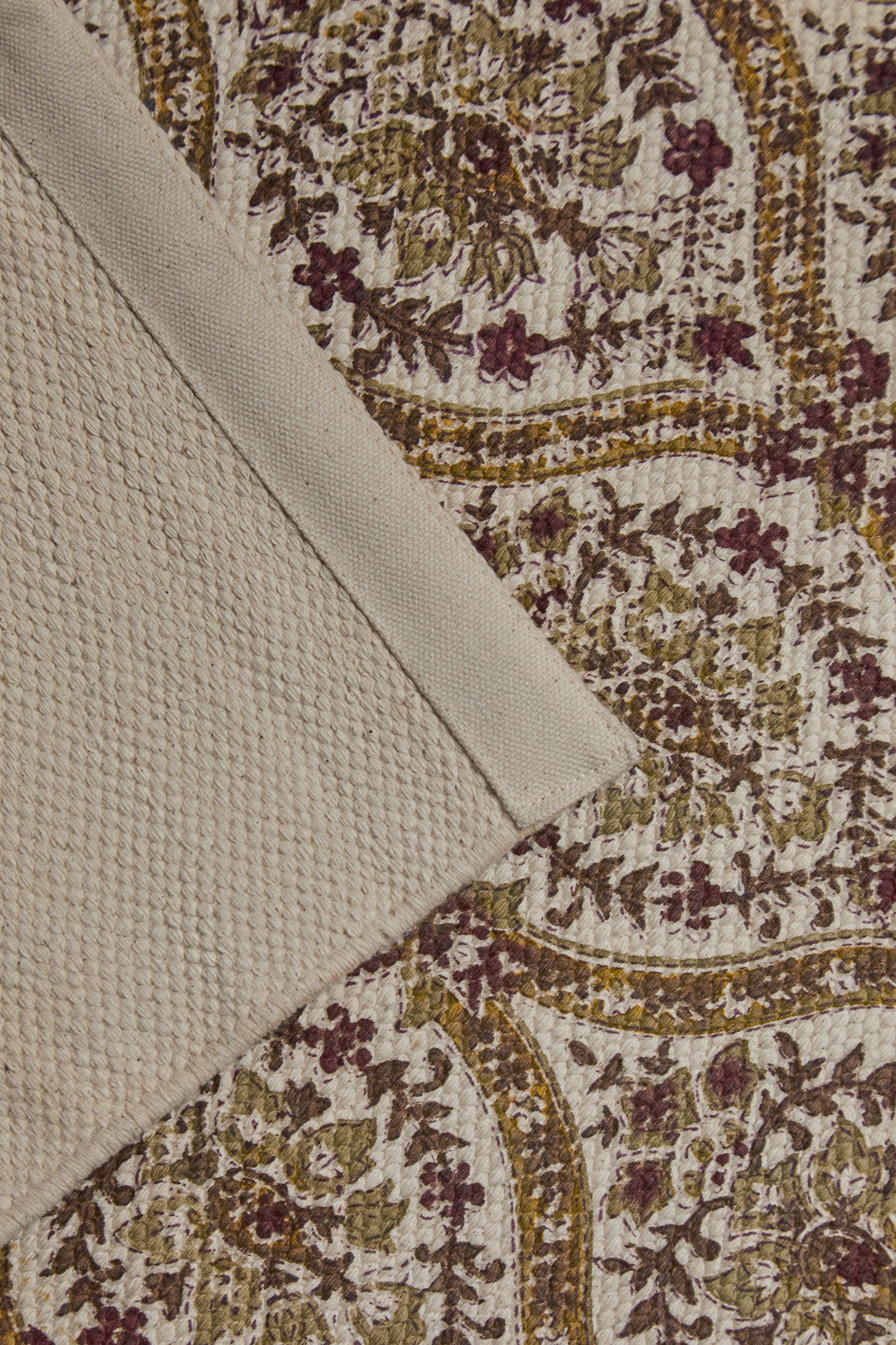 COTTON PAISLEY PRINT AREA RUG