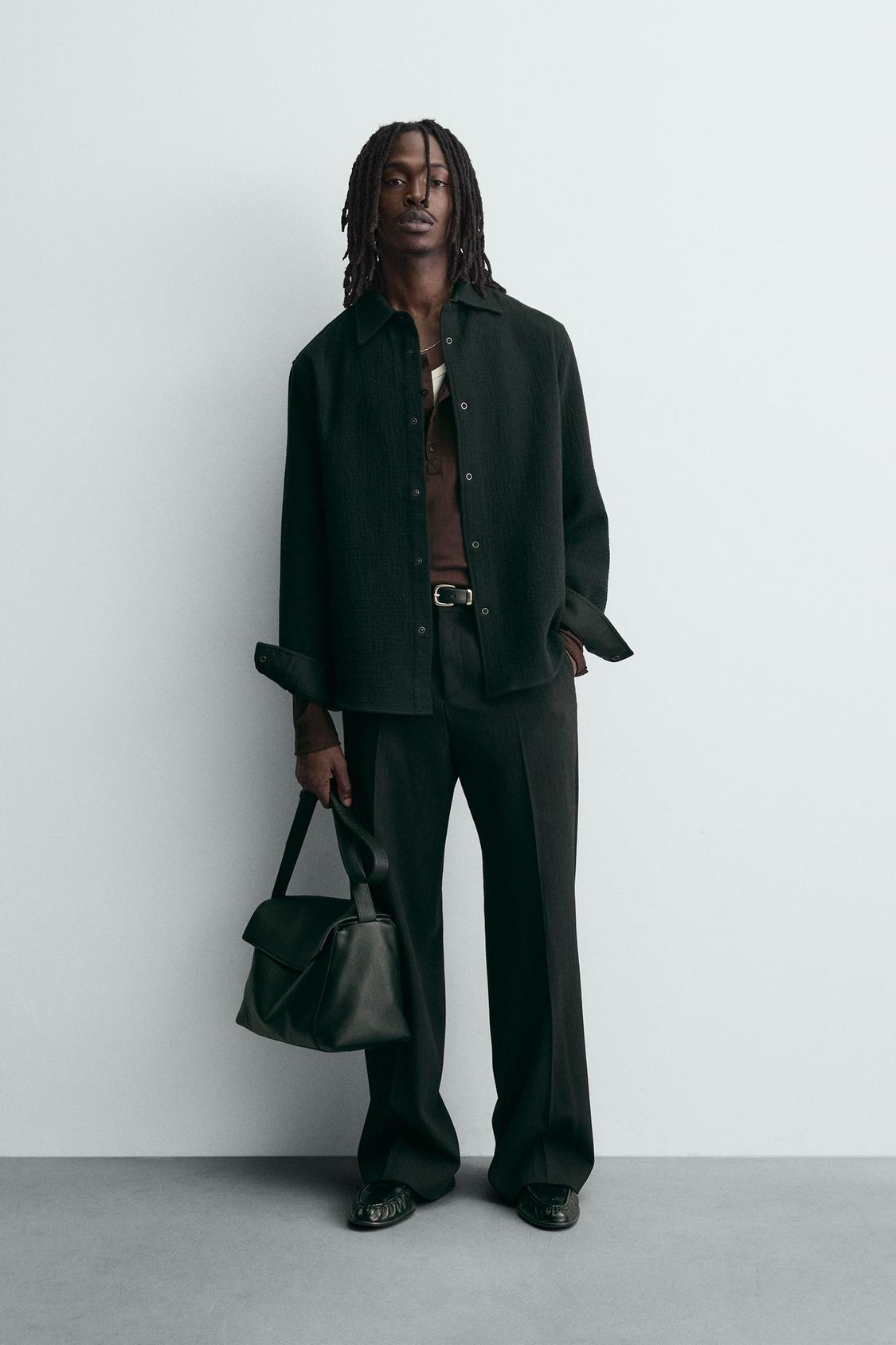 ТЕКСТУРИРОВАННАЯ ВЕРХНЯЯ РУБАШКА СВОБОДНОГО ПОКРОЯ ОТ ZARA