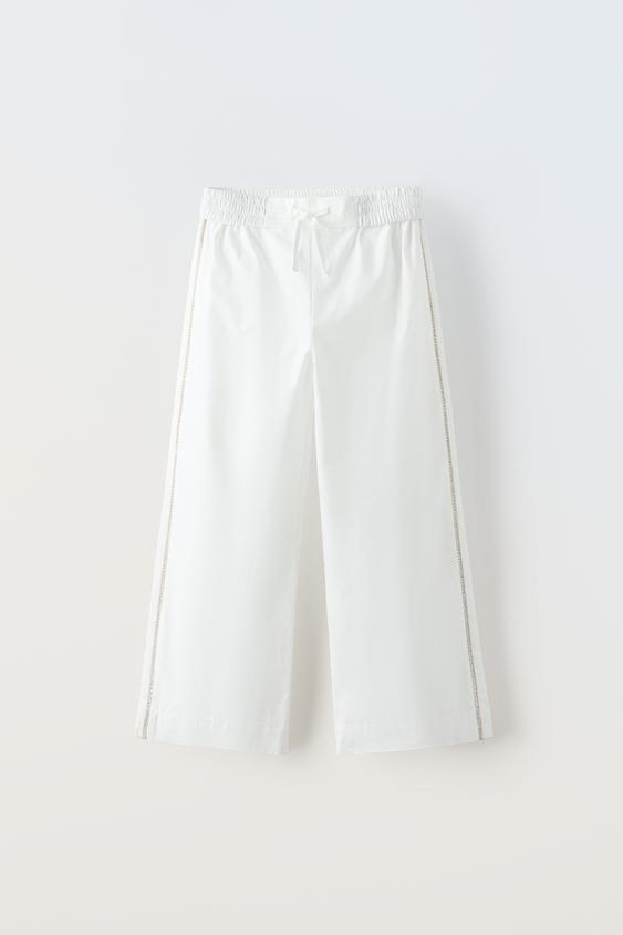 Polyester Palazzo Pants Cutiekins Girls Printed Trousers, Size: 4
