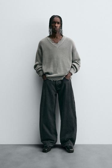 BALLOON FIT JEANS - Anthracite grey by Zara - Image 0