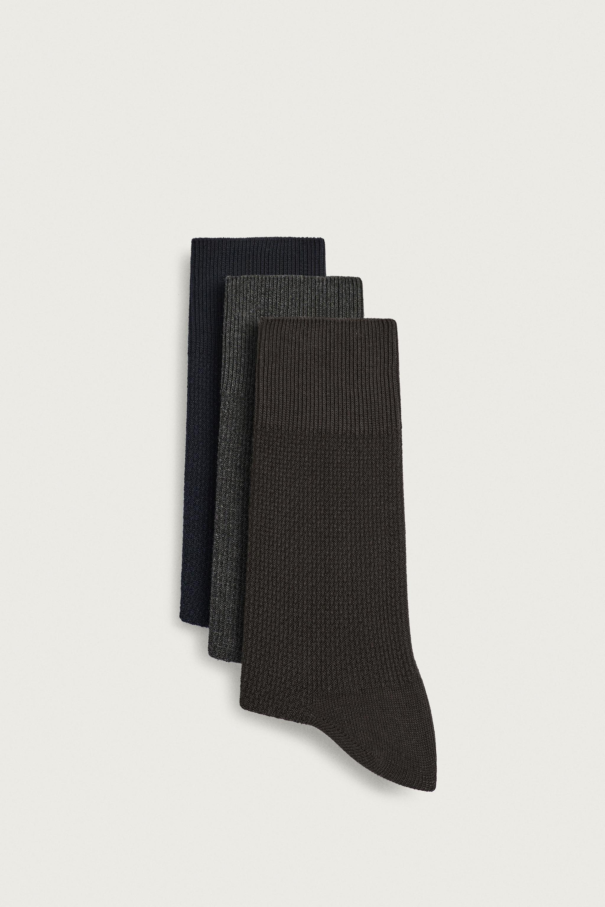LOT DE 3 CHAUSSETTES TEXTURÉES
