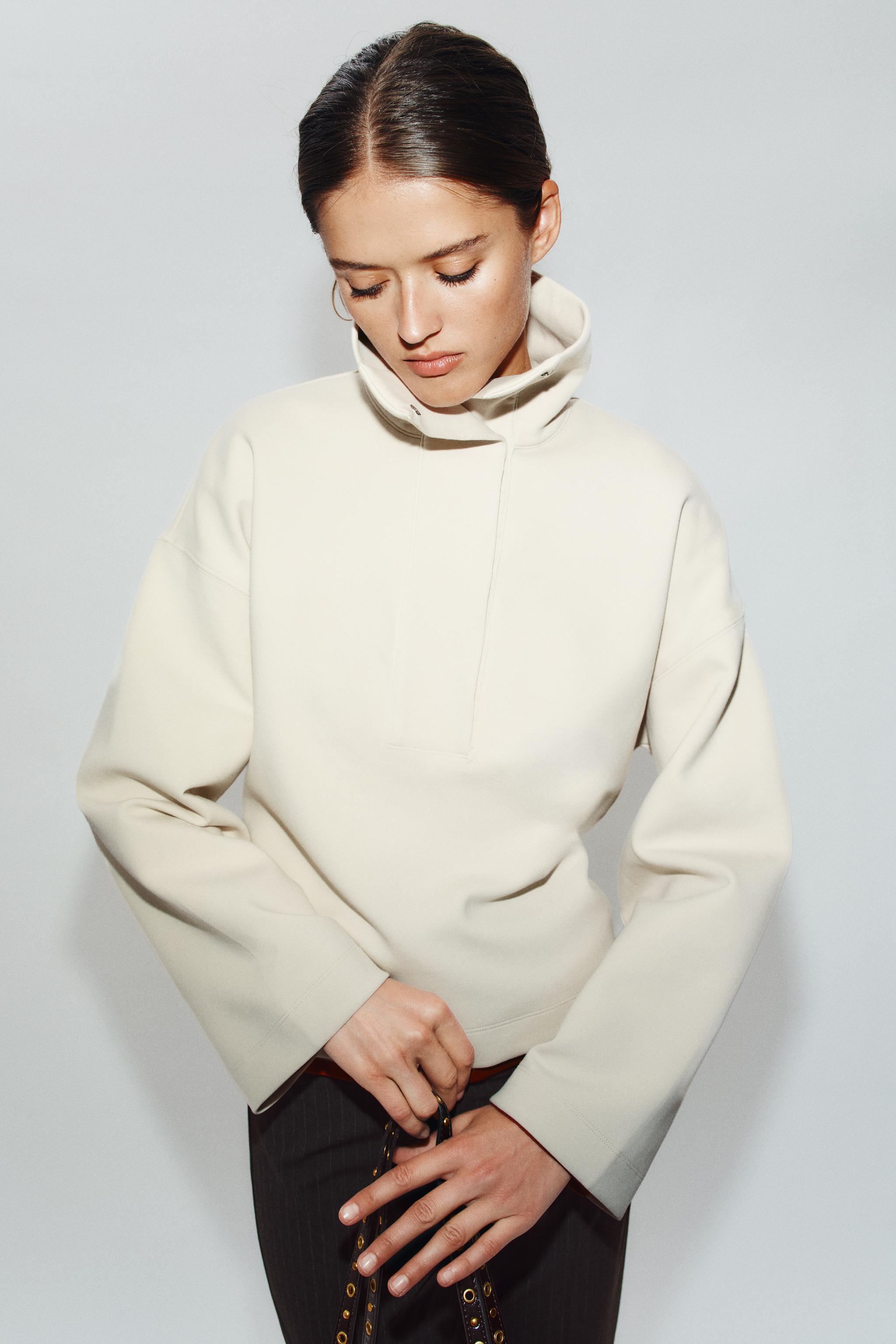SWEAT COL HAUT INTERLOCK