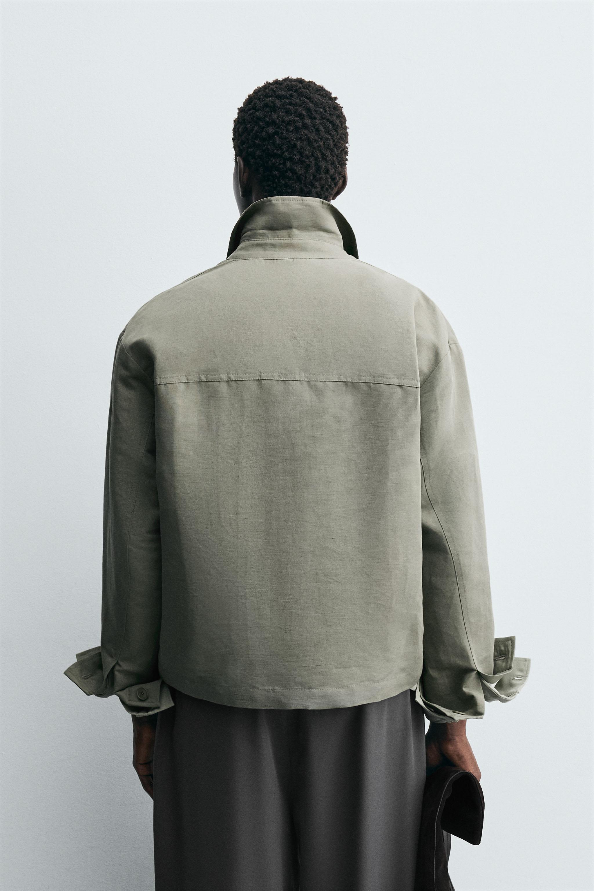 BOXY FIT POCKET OVERSHIRT - Light green | ZARA United States