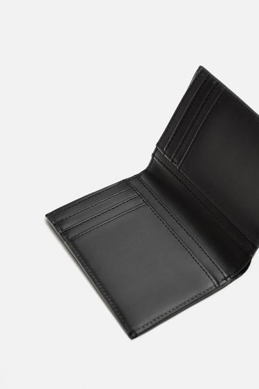VERTICAL LEATHER CARD HOLDER - Black by Zara - Image 2