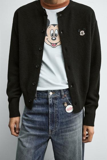 CARDIGAN ÉCUSSON MICKEY MOUSE HARRY LAMBERT FOR ZARA X DISNEY - Noir de Zara - Image 3