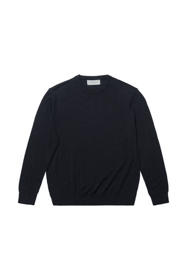 PULL 100 % LAINE - Bleu marine de Zara