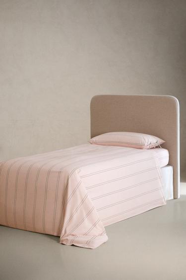 CHILDREN'S STRIPED DUVET COVER — Pink 2