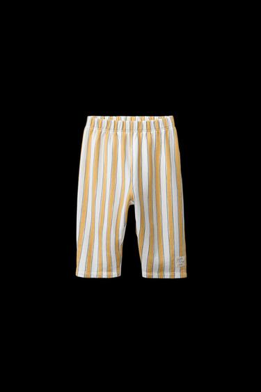 PANTALÓN BAGGY RAYAS - Crudo/Amarillo de Zara - Imagen 0