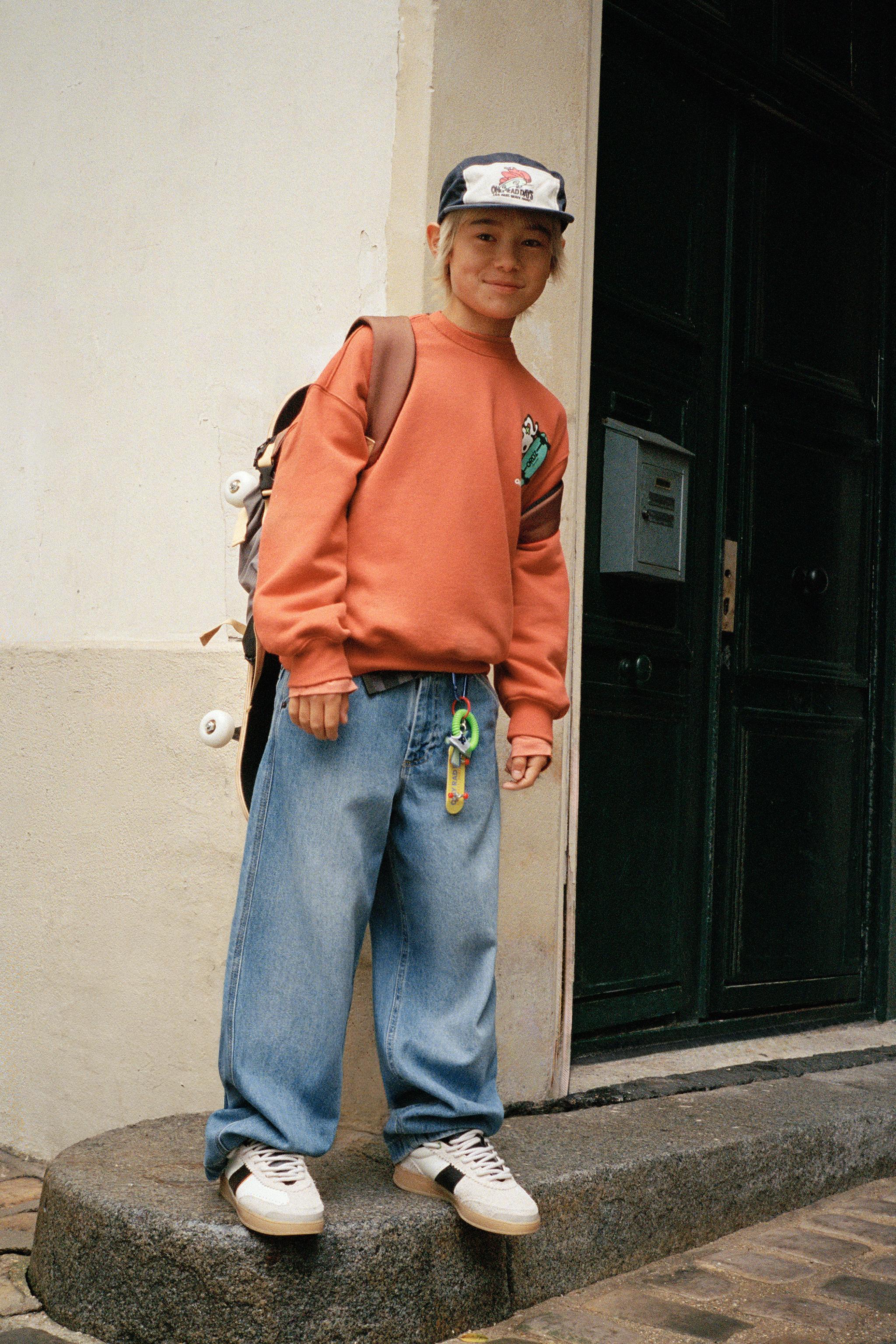 3-14 YEARS/ EMBROIDERED WASHED EFFECT CAP