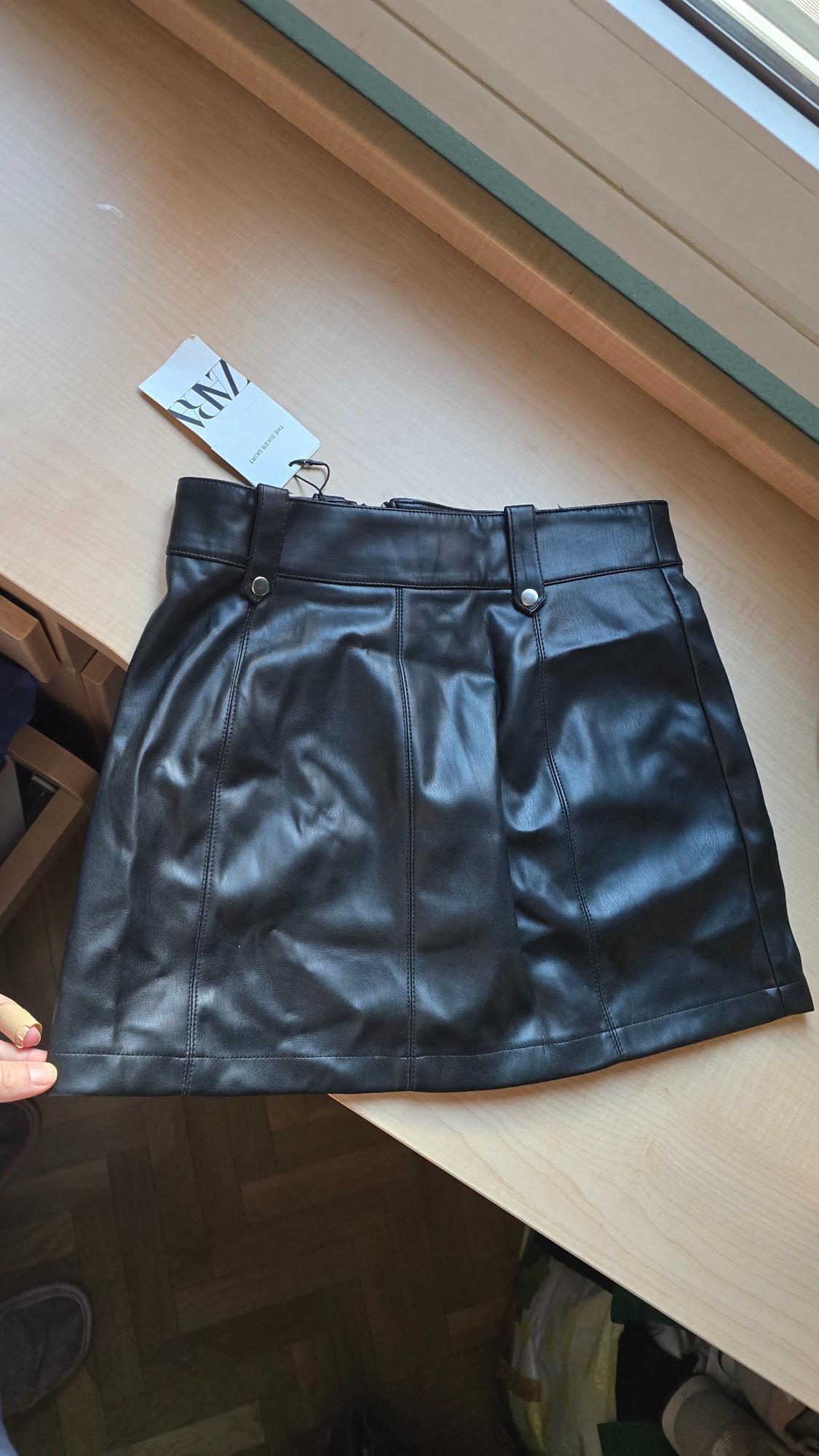 FAUX LEATHER BIKER SKIRT - Image 2