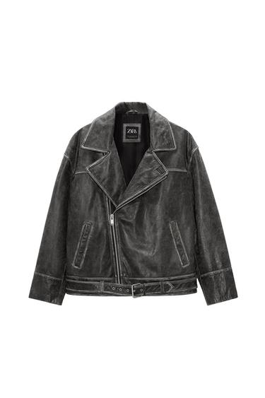 VINTAGE LEATHER BIKER JACKET