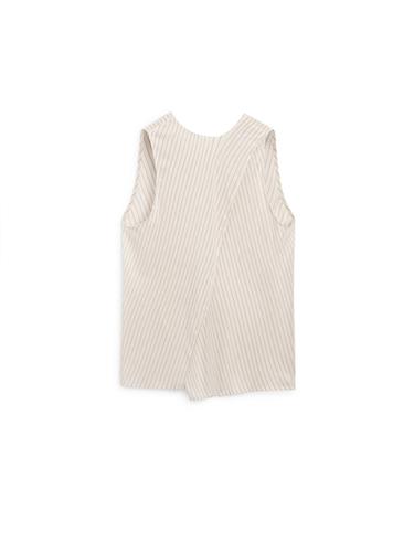 Top rayé détail croisé - STUDIO - Écru de Zara