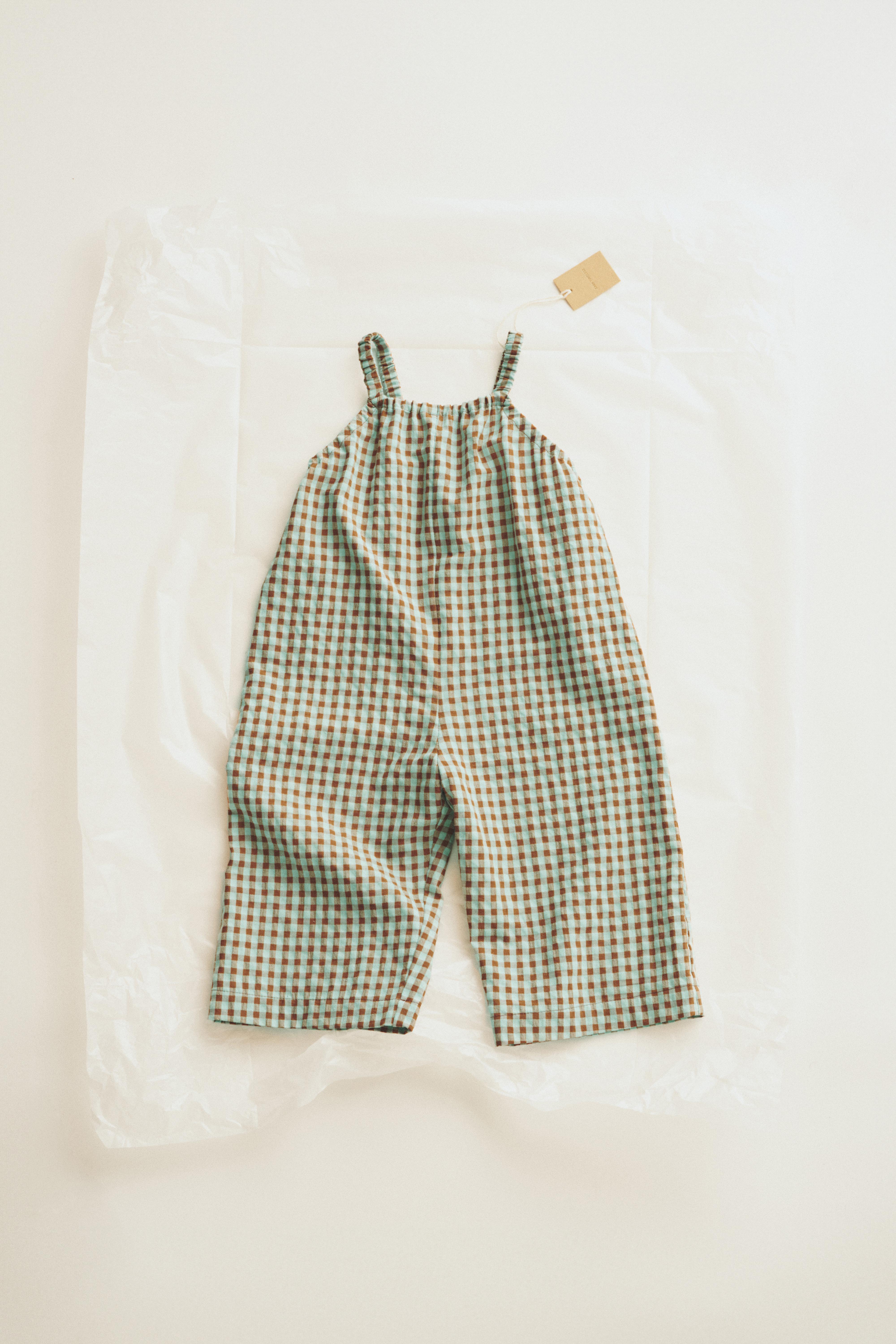 TIMELESZ - LONG CHECKERED OVERALLS - Sea green | ZARA United