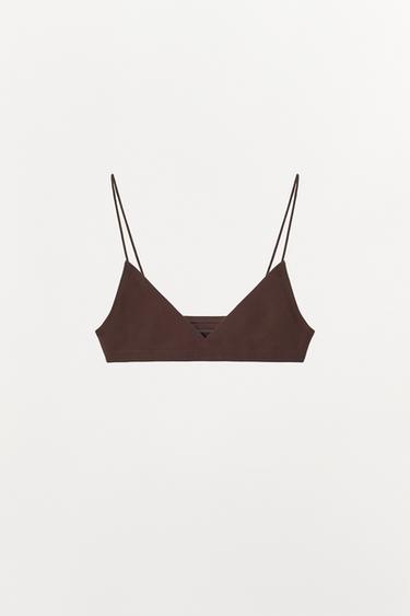 NAHTLOSER BH MIT TRÄGERN - Braun von Zara