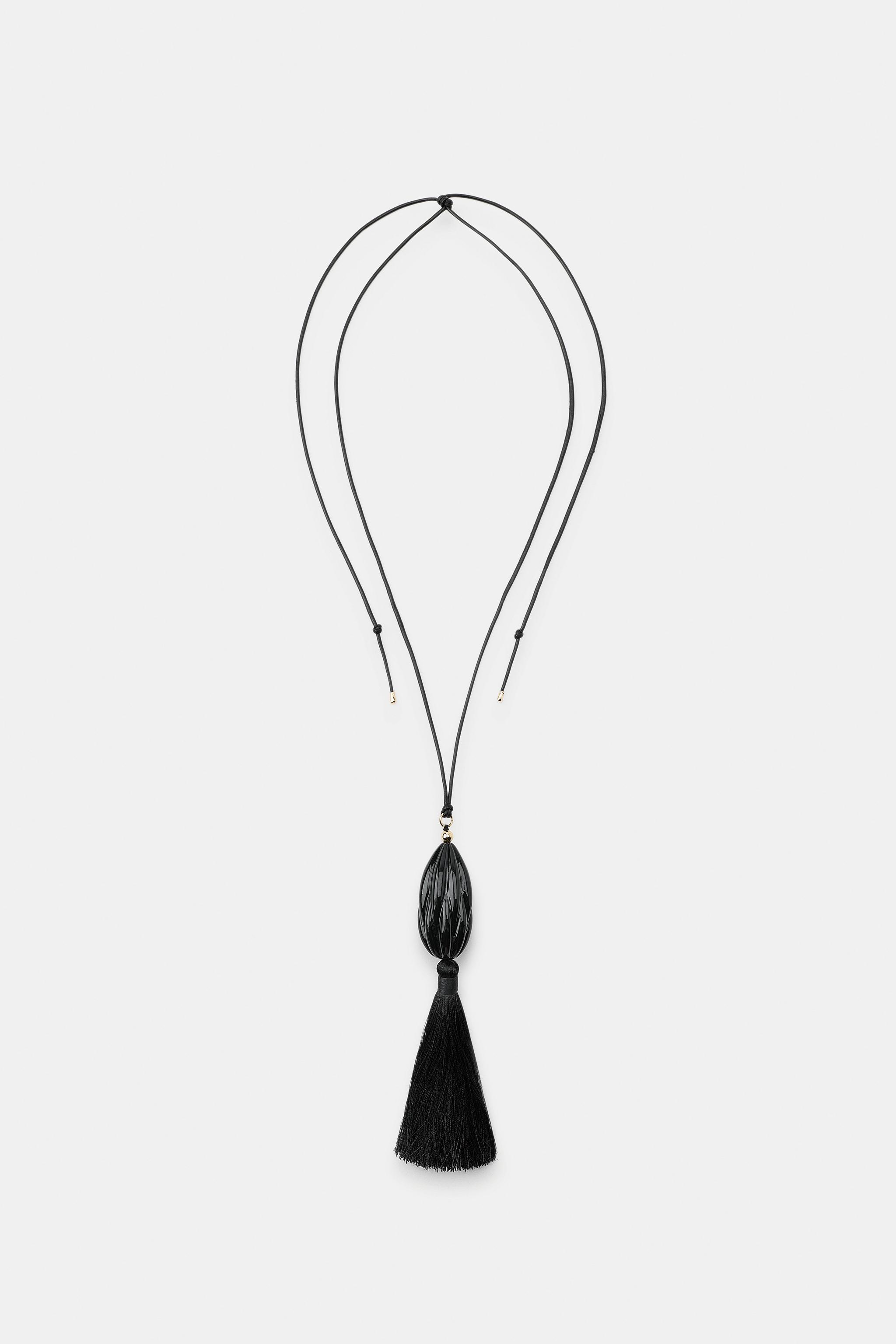 LONG TASSEL NECKLACE - Golden | ZARA South Africa