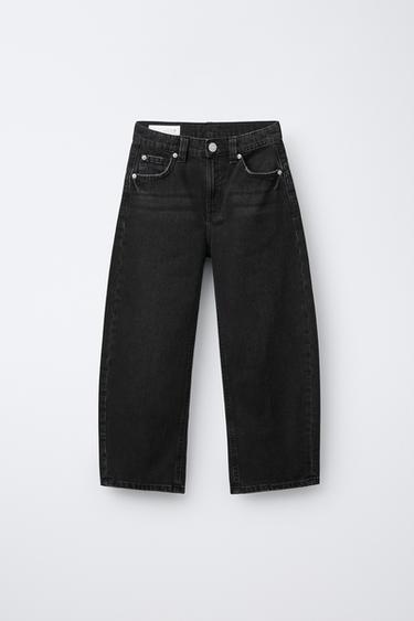 BALLOON JEANS MET LUS - Zwart van Zara