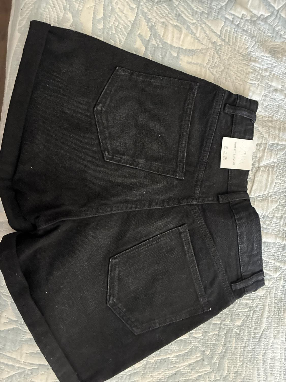 HIGH-WAIST MOM FIT TRF BERMUDA SHORTS - Image 2