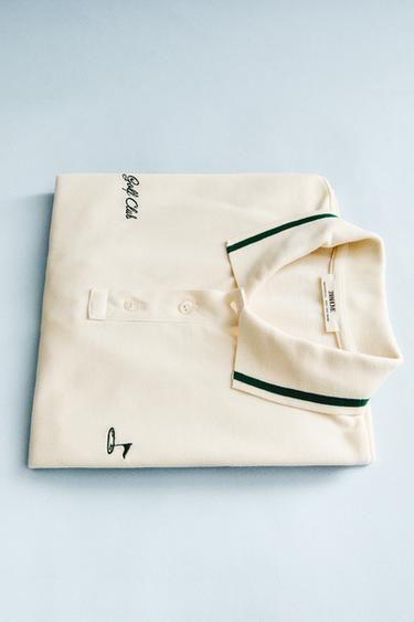 POLO MANCHES COURTES GOLF - Écru de Zara - Image 4