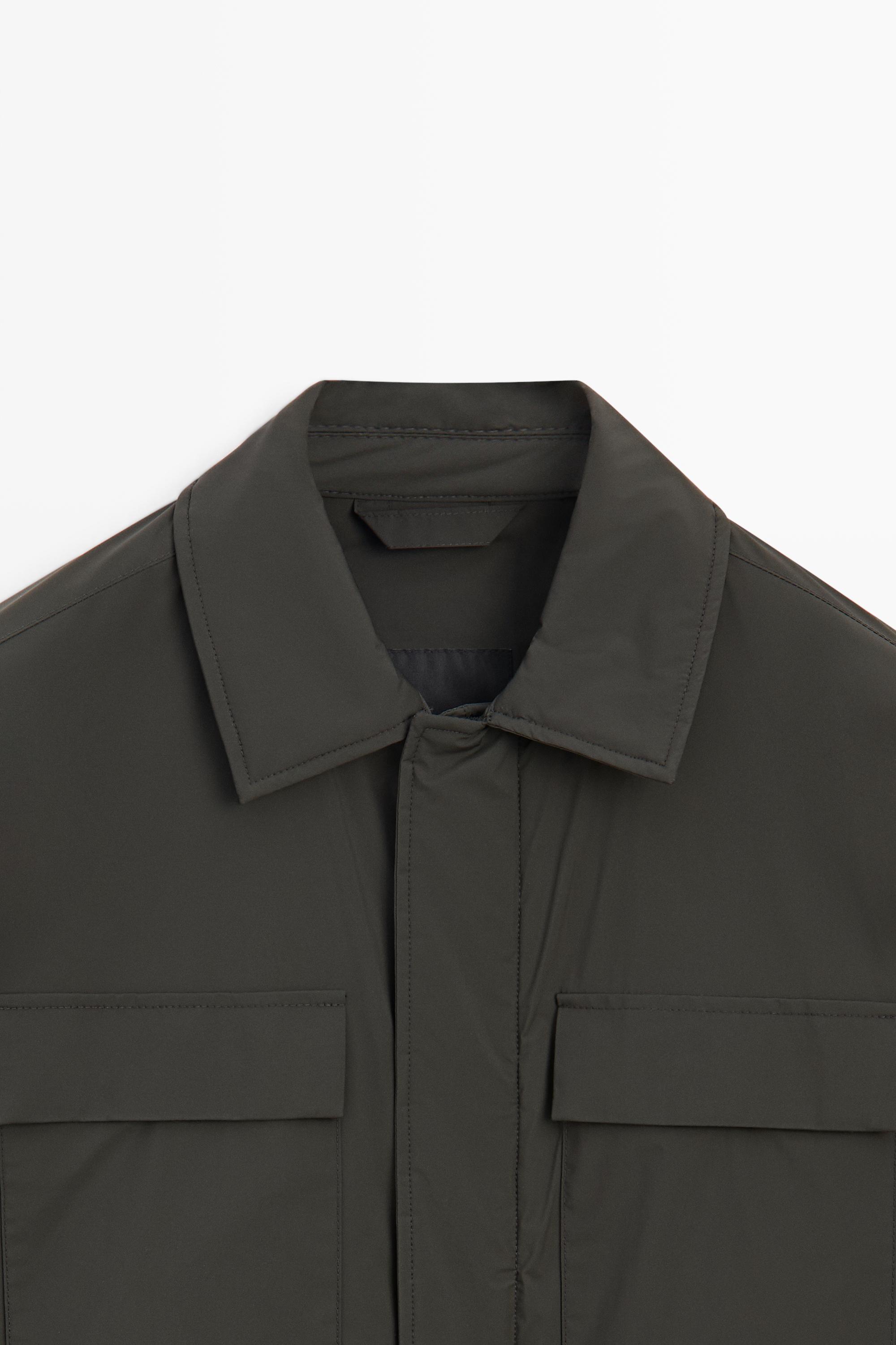 Technical fabric pocket detail jacket
