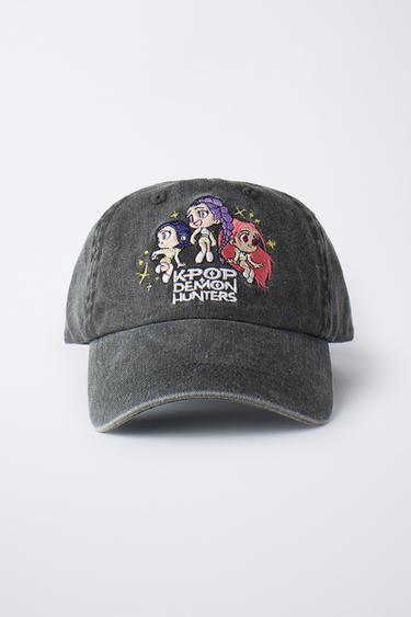 WASHED EFFECT CAP KPOP DEMON HUNTERS™ NETFLIX © - Anthracite grey by Zara - Image 3