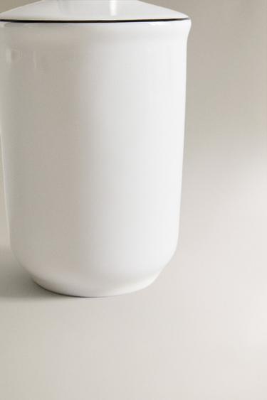 DISTRIBUTEUR SAVON PORCELAINE BONE CHINA - Blanc de Zara - Image 3