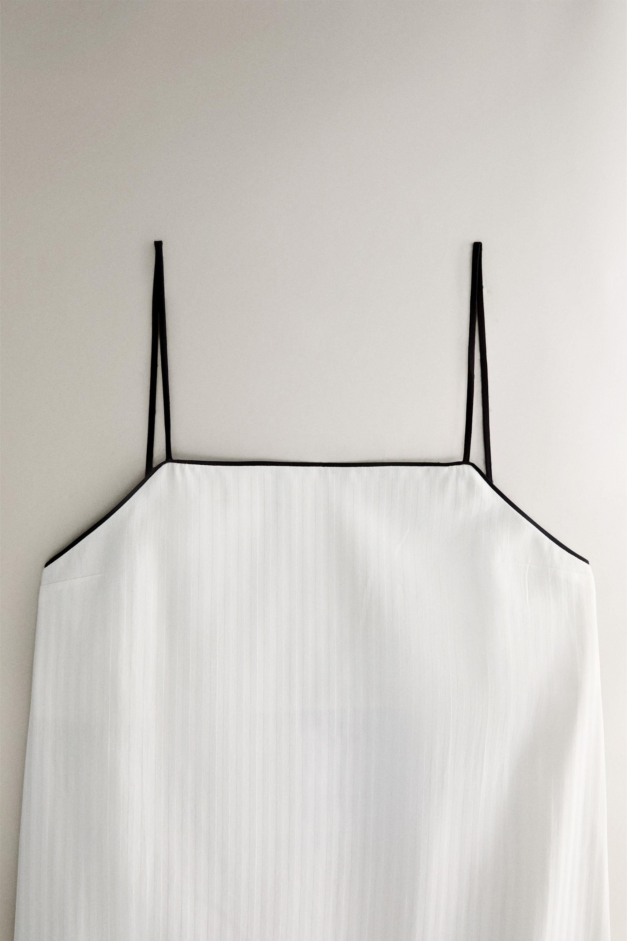 CHEMISE DE NUIT JACQUARD RAYURES
