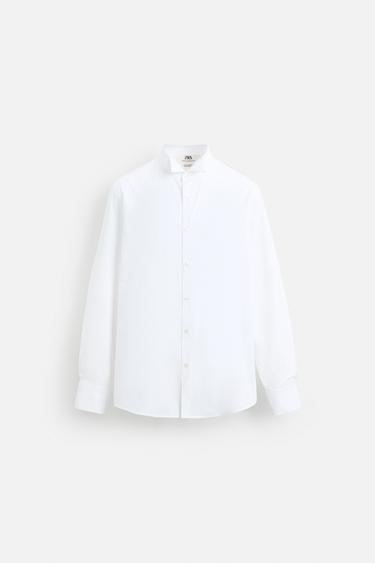 LIMITED EDITION TUXEDO-STYLE COLLAR SHIRT - White by Zara - Image 2