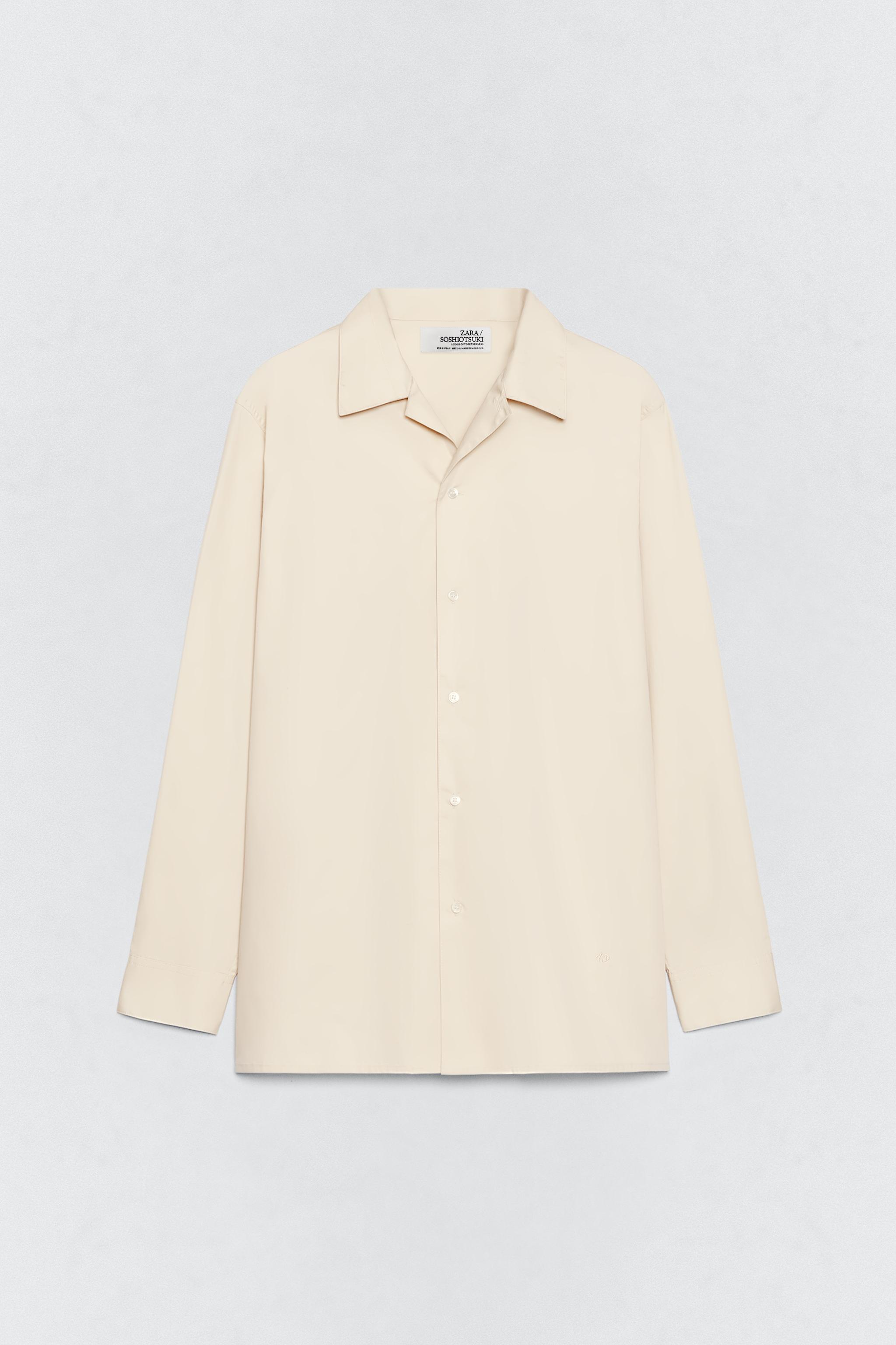 SOSHIOTSUKI X ZARA ポプリンリラックスフィットシャツ - バニラ