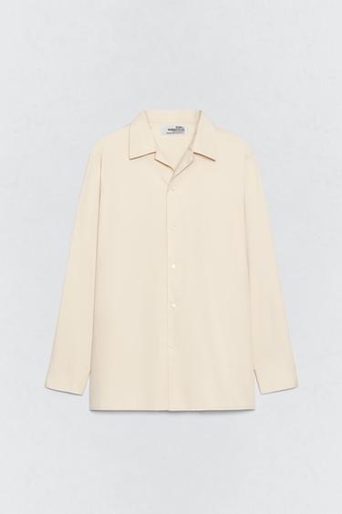 포플린 릴렉스핏 셔츠 SOSHIOTSUKI X ZARA - Zara 바닐라