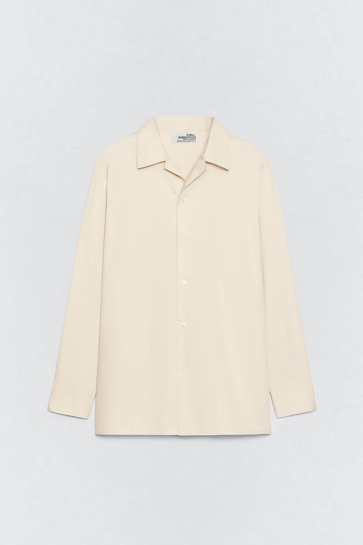 ZARA POPLIN SHIRT RELAXED FIT SOSHIOTSUKI X ZARA