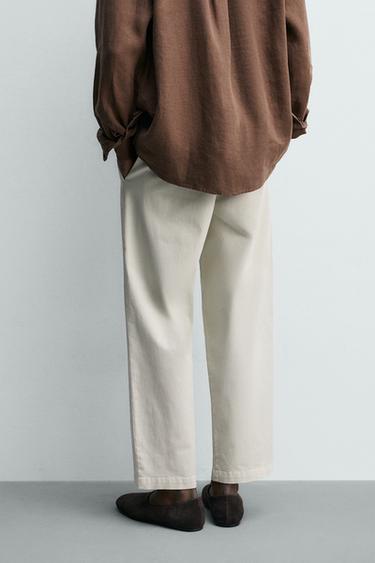 PANTALON CHINO COUPE DÉCONTRACTÉE - Gris chiné de Zara - Image 2