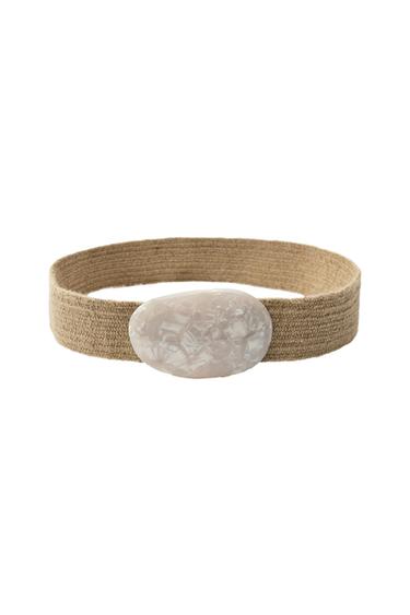 BELT WITH ACETATE BUCKLE