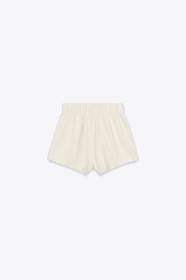 RUSTIC SHORTS WITH DRAWSTRING - Ecru by Zara - Image 5