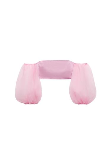 COMBINED ORGANZA TOP