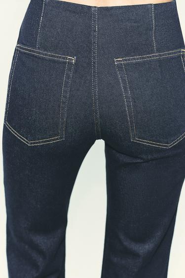 Z1975 HIGH-WAIST FLARE JEANS - Blue by Zara - Image 4