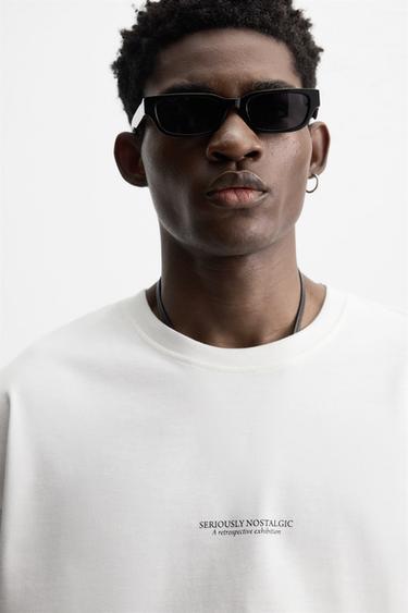 COMBINED PRINT T-SHIRT - White by Zara - Image 5