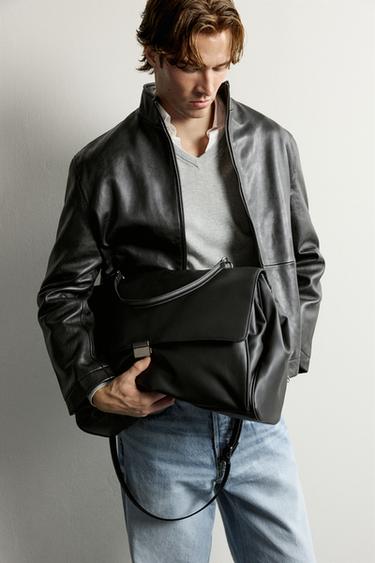 ჩანთა ნაკეცი L - Zara-ს Black - სურათი 0