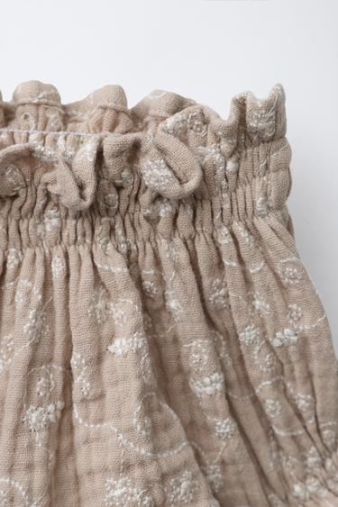 CULOTTE FLEURS BRODÉES - Vison de Zara - Image 2