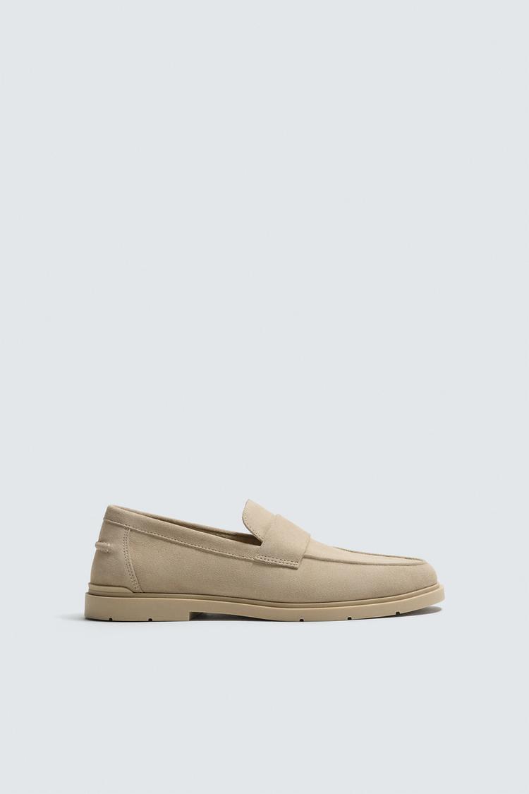 ZARA CASUAL LEATHER LOAFERS