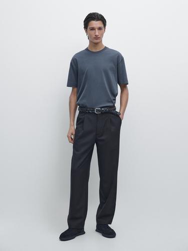 Camiseta medium weight 100% algodón - Turquesa medio de Zara - Imagen 0