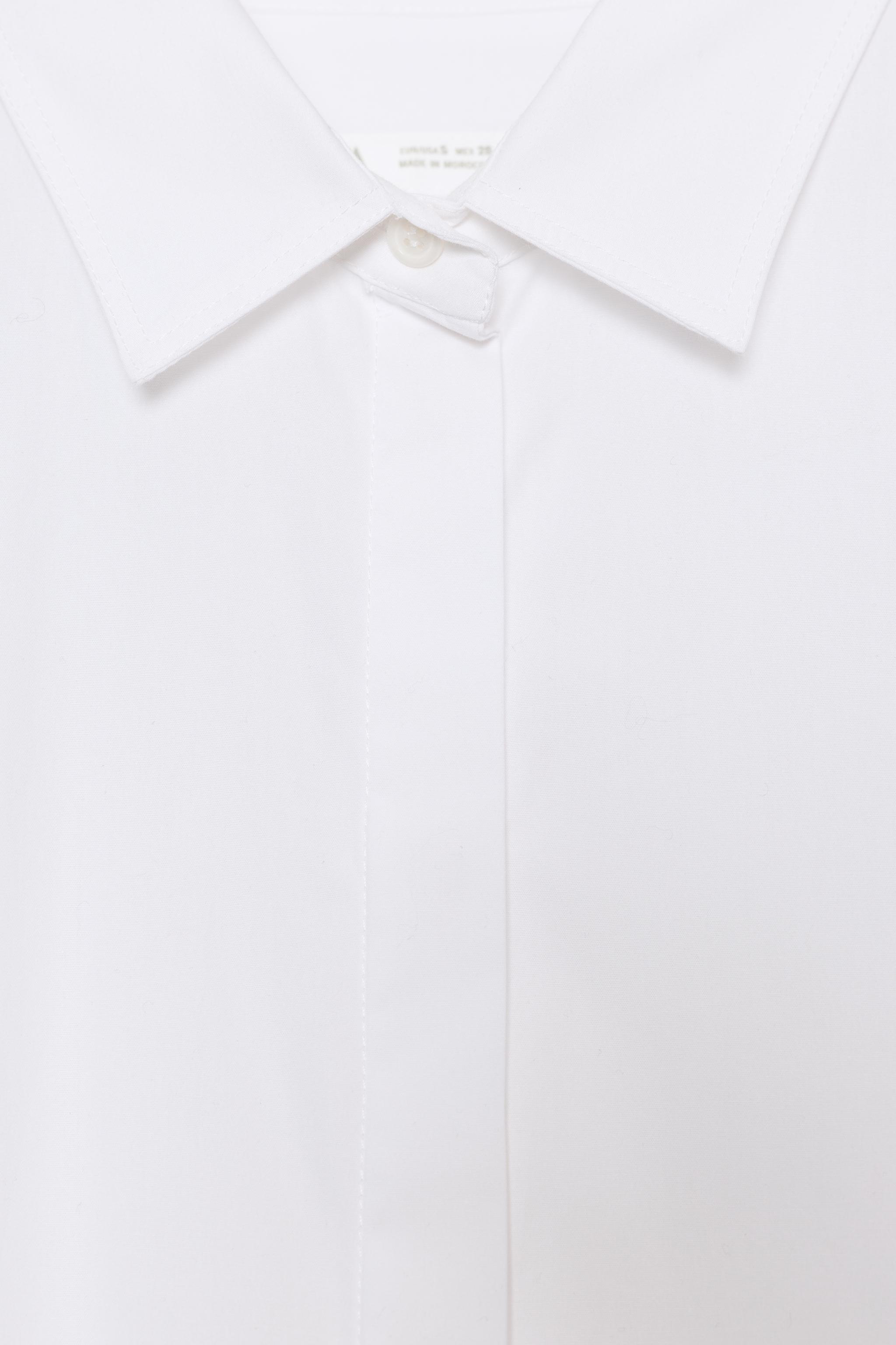ZW COLLECTION ASYMMETRIC POPLIN SHIRT