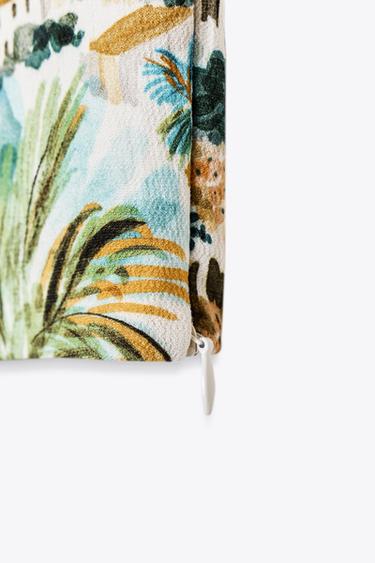 PRINTED KNOT CROP TOP - Multicoloured by Zara - Image 8