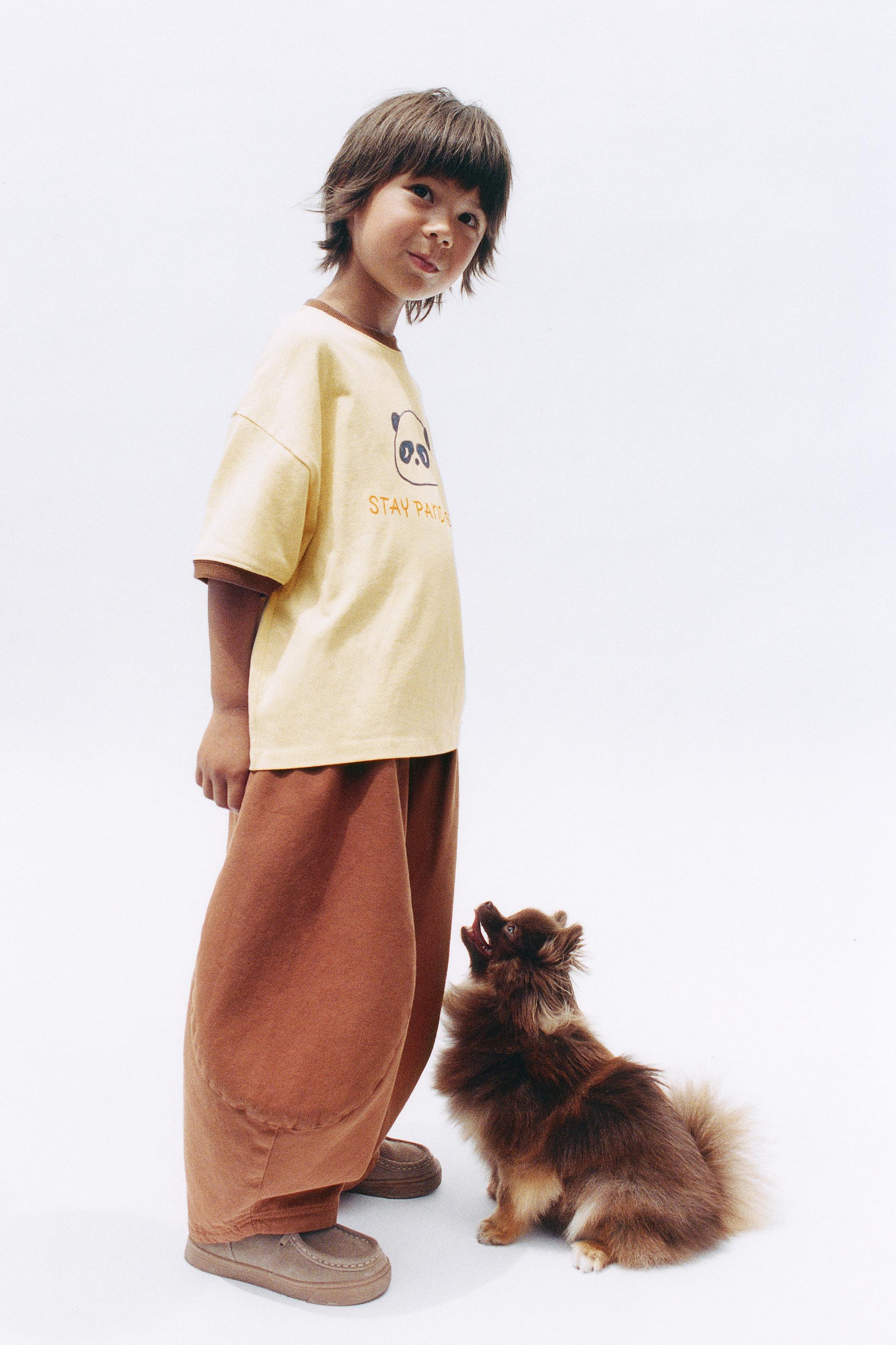 ANIMAL PRINT T-SHIRT — Ecru