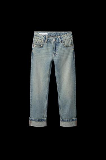 Zara STRAIGHT FIT JEANS - Blue / Green - Image 0