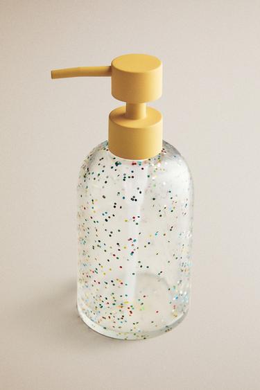 GLITTER RESIN SOAP DISPENSER - Multicoloured by Zara