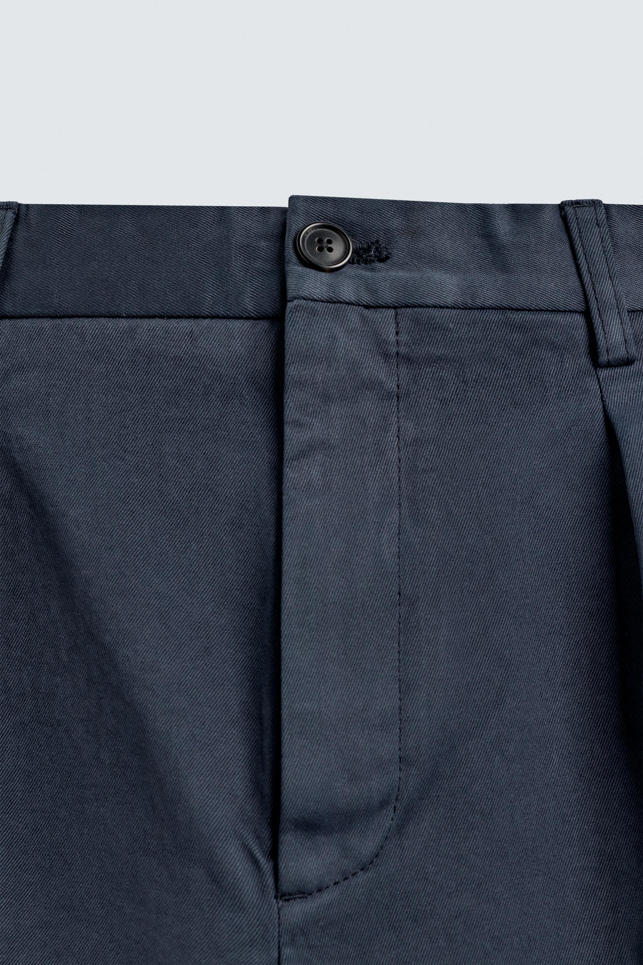 AARON LEVINE X ZARA RELAXED FIT PLEATED SHORTS