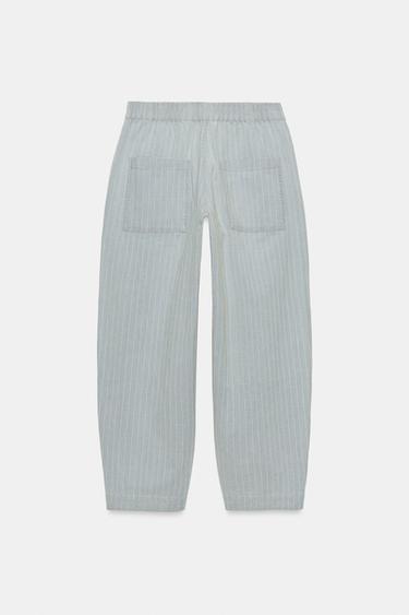 PANTALON EN JEAN ZW COLLECTION - Bleu clair de Zara - Image 5