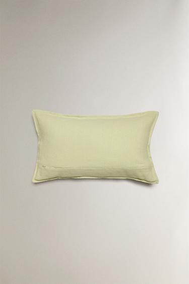 HOUSSE DE COUSSIN PLISSÉE - Vert clair de Zara - Image 3