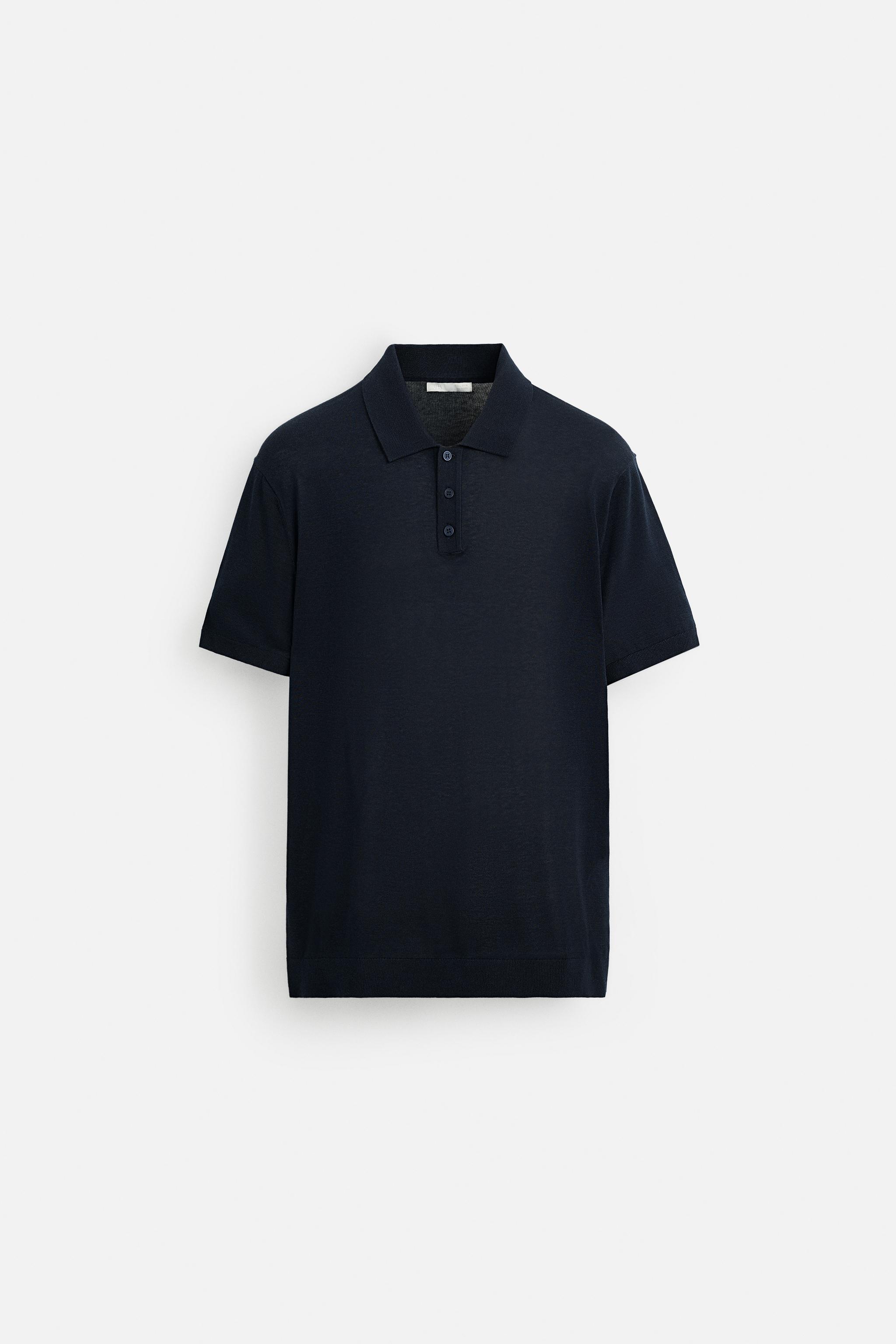 POLO EN MAILLE DE COTON ET SOIE