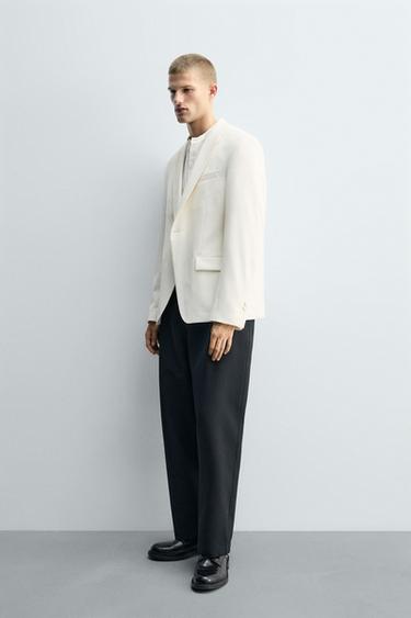 VESTE DE SMOKING - Écru de Zara - Image 3